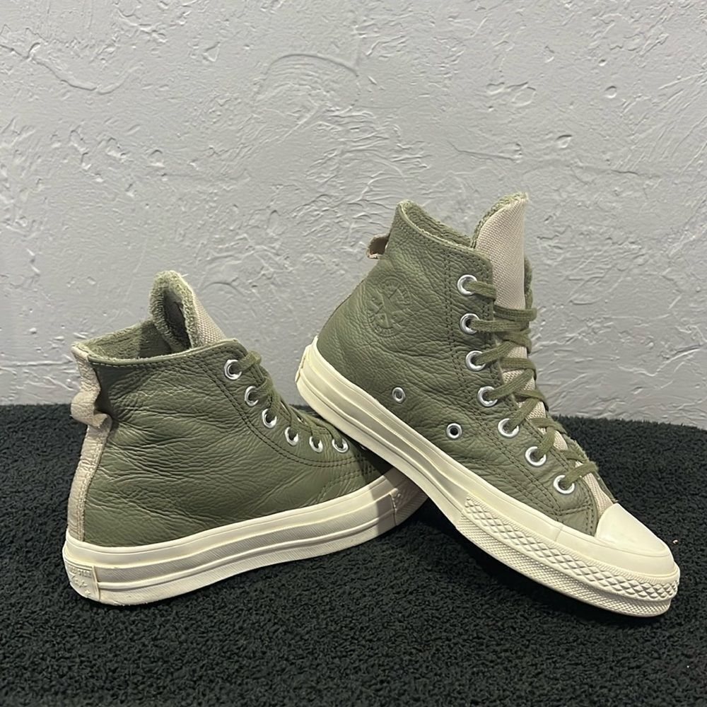 Converse Army Green Chuck Taylor 70 Counter Climate Hi-Top Sneakers Women Sz